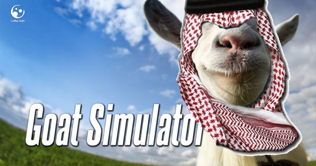 لعبة goat simulator 3 الغنمة المعزه المجنونه للاندرويد