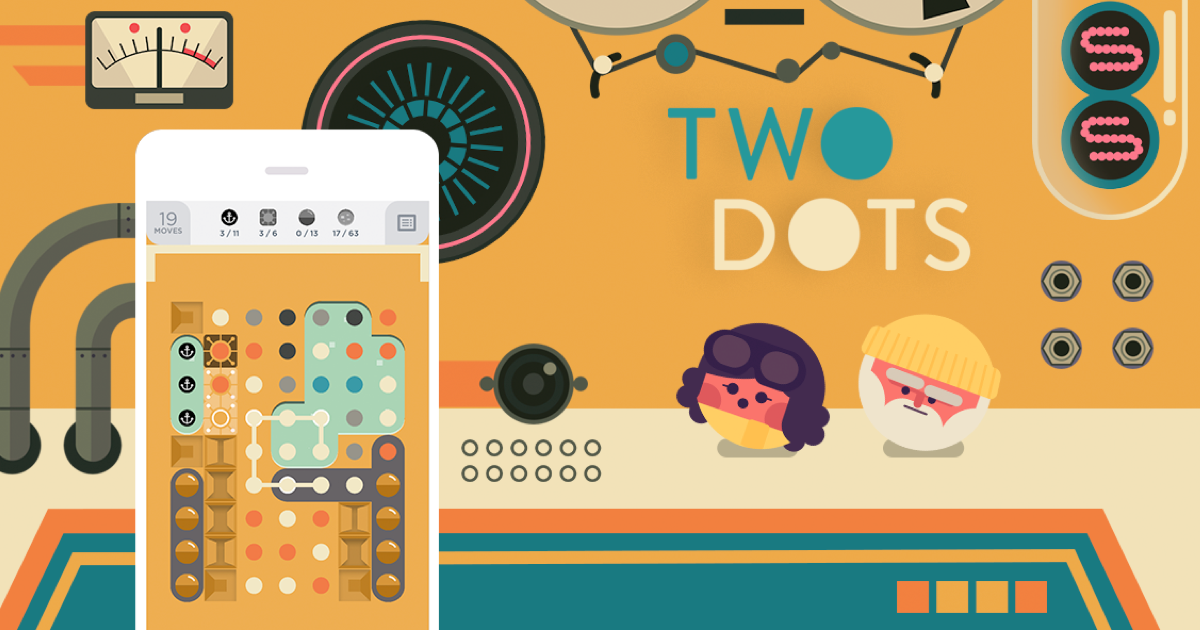 تحميل لعبة تو دوتس Two Dots للاندرويد ميديافير