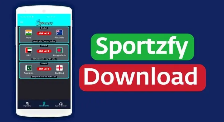 تحميل تطبيق sportzfy apk لمشاهدة المباريات للاندرويد 2023 مجانا