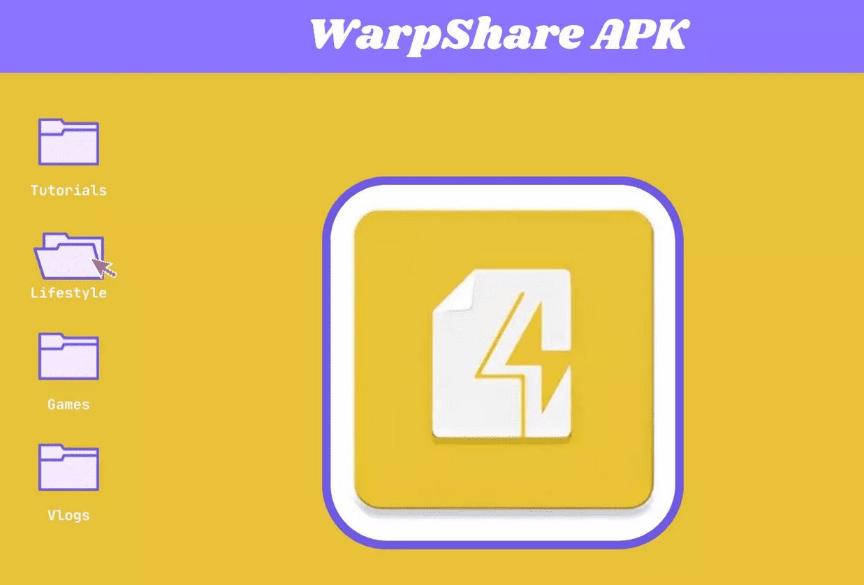 تطبيق لمشاركة الملفات الكبيرة WarpShare للاندرويد